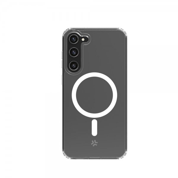 Celly Samsung Galaxy S23 Deksel GELSKINMAG MagSafe Transparent
