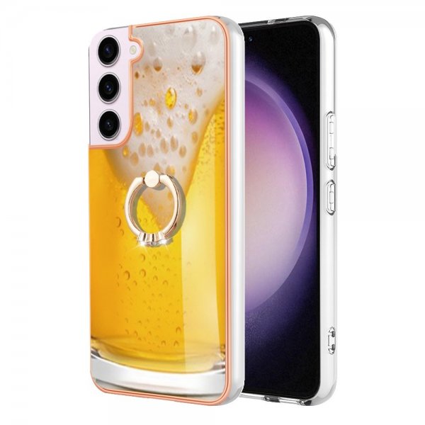 Samsung Galaxy S23 Deksel Finger Ring Motiv øl