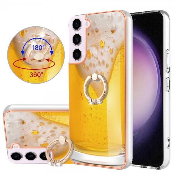 Samsung Galaxy S23 Deksel Finger Ring Motiv øl