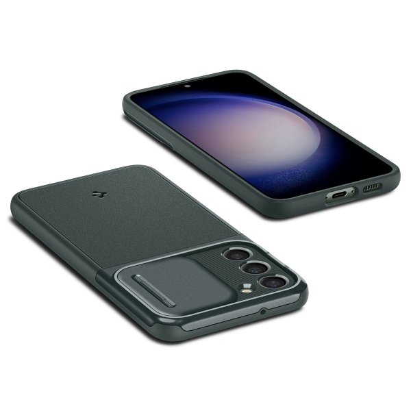Spigen Samsung Galaxy S23 Deksel Optik Armor Abyss Green