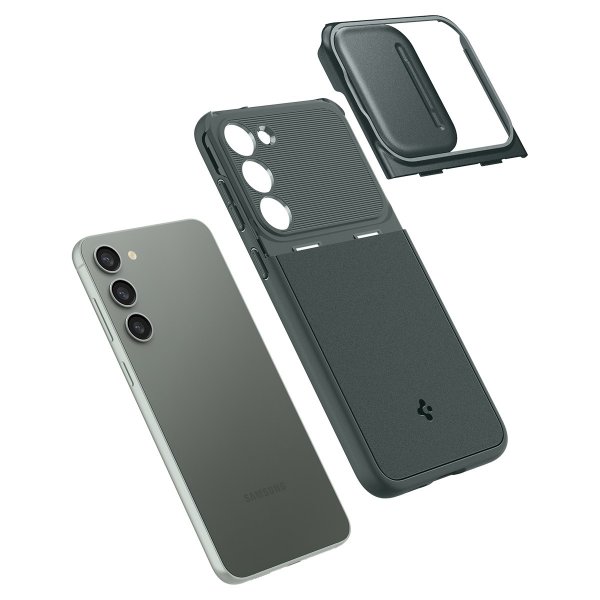 Spigen Samsung Galaxy S23 Deksel Optik Armor Abyss Green