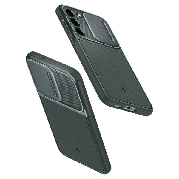 Spigen Samsung Galaxy S23 Deksel Optik Armor Abyss Green