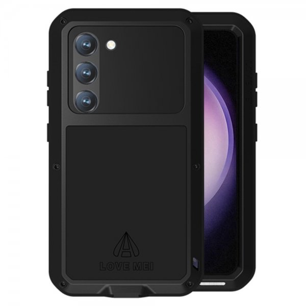Love Mei Samsung Galaxy S23 Deksel Powerful Case Svart