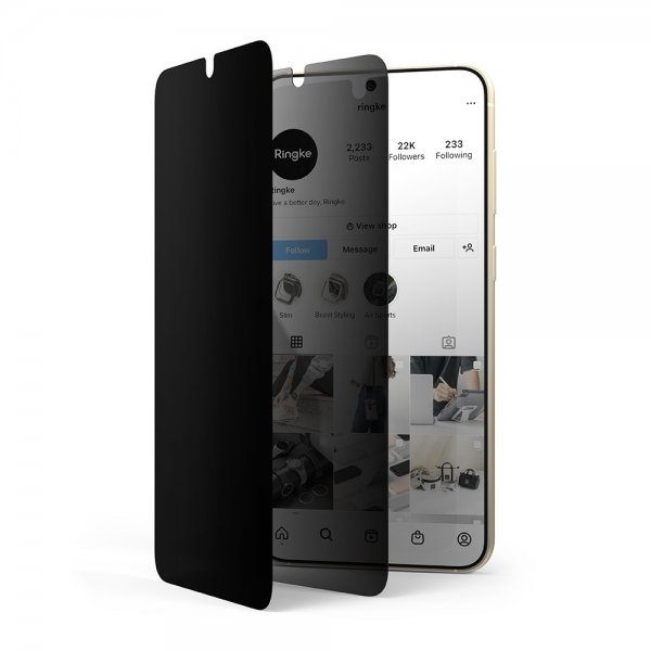 Ringke Samsung Galaxy S23 Skjermbeskytter Privacy Glass