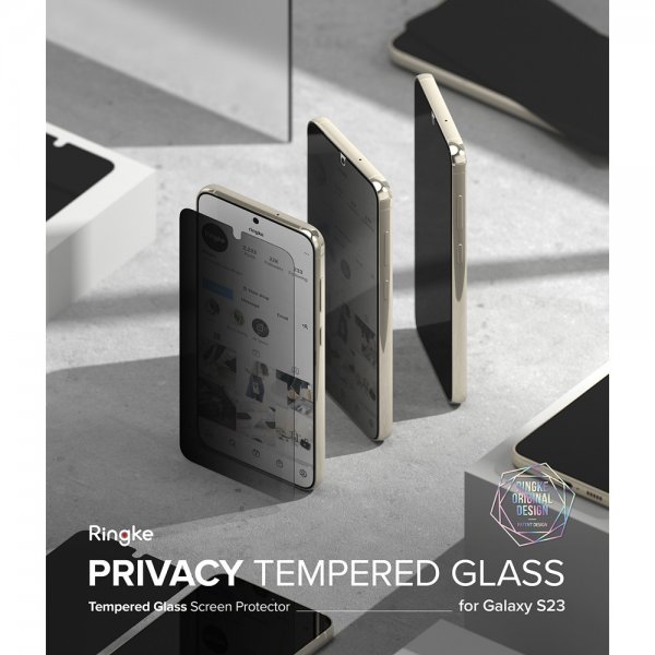 Ringke Samsung Galaxy S23 Skjermbeskytter Privacy Glass