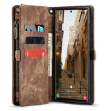 CaseMe Samsung Galaxy S23 Ultra Etui 008 Series Avtakbart Deksel Brun
