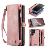CaseMe Samsung Galaxy S23 Ultra Etui 008 Series Avtakbart Deksel Rosa