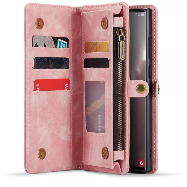 CaseMe Samsung Galaxy S23 Ultra Etui 008 Series Avtakbart Deksel Rosa
