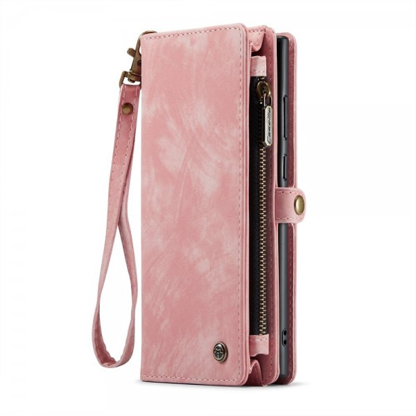 CaseMe Samsung Galaxy S23 Ultra Etui 008 Series Avtakbart Deksel Rosa