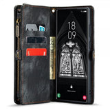 CaseMe Samsung Galaxy S23 Ultra Etui 008 Series Avtakbart Deksel Svart
