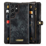 CaseMe Samsung Galaxy S23 Ultra Etui 008 Series Avtakbart Deksel Svart