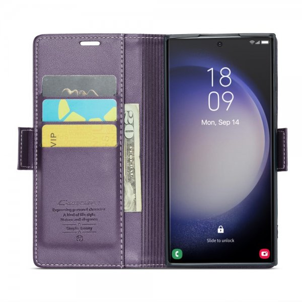CaseMe Samsung Galaxy S23 Ultra Etui 023 Series Lilla