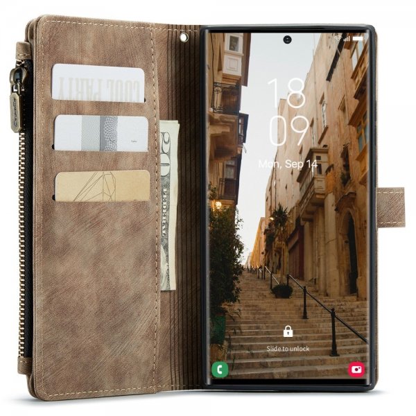 CaseMe Samsung Galaxy S23 Ultra Etui C30 Series Brun