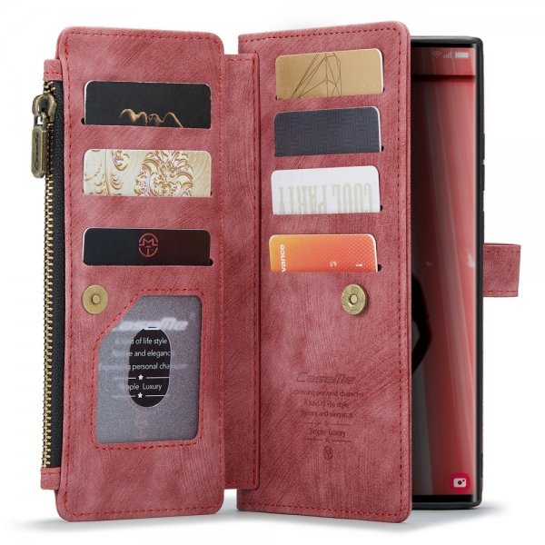 CaseMe Samsung Galaxy S23 Ultra Etui C30 Series Rød
