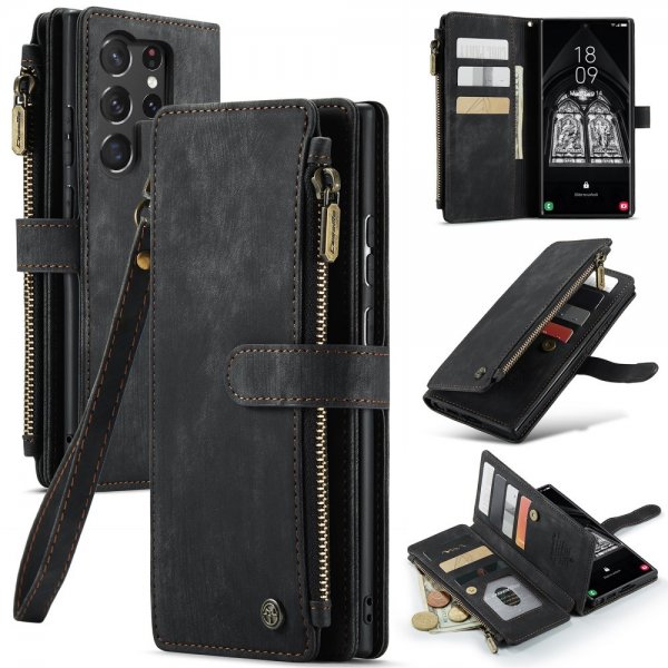 CaseMe Samsung Galaxy S23 Ultra Etui C30 Series Svart