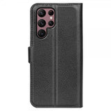 Nordic Covers Samsung Galaxy S23 Ultra Etui Litchi Raven Black