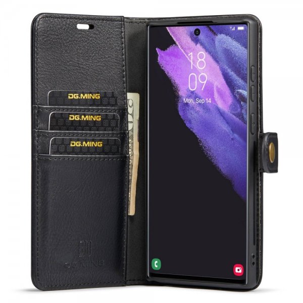 Dg.Ming Samsung Galaxy S23 Ultra Etui Avtagbart Deksel Svart