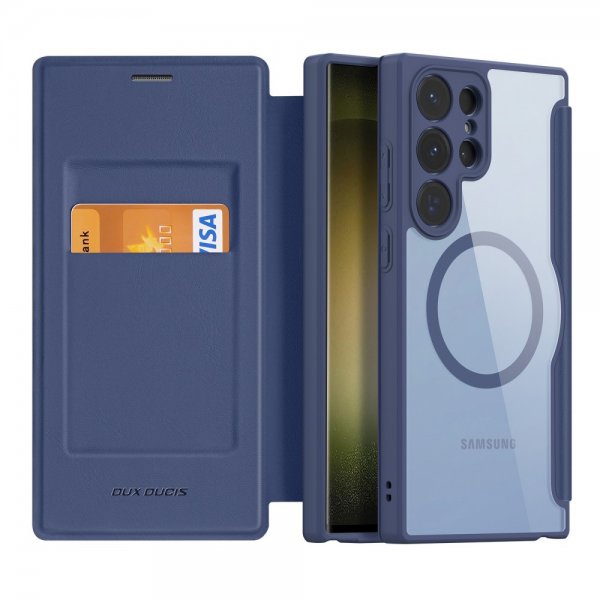 Dux Ducis Samsung Galaxy S23 Ultra Etui Skin X Pro Series MagSafe Blå