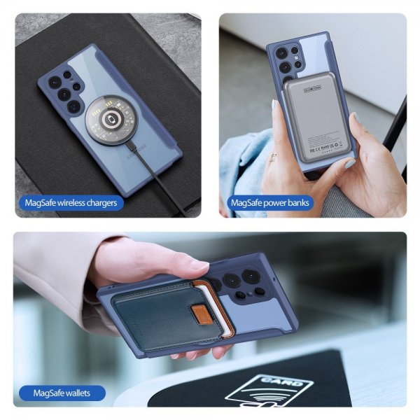 Dux Ducis Samsung Galaxy S23 Ultra Etui Skin X Pro Series MagSafe Blå