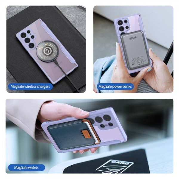 Dux Ducis Samsung Galaxy S23 Ultra Etui Skin X Pro Series MagSafe Lilla