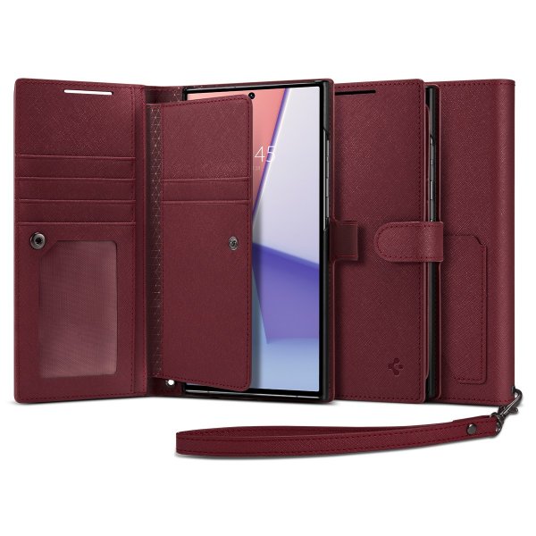 Spigen Samsung Galaxy S23 Ultra Etui Burgundy
