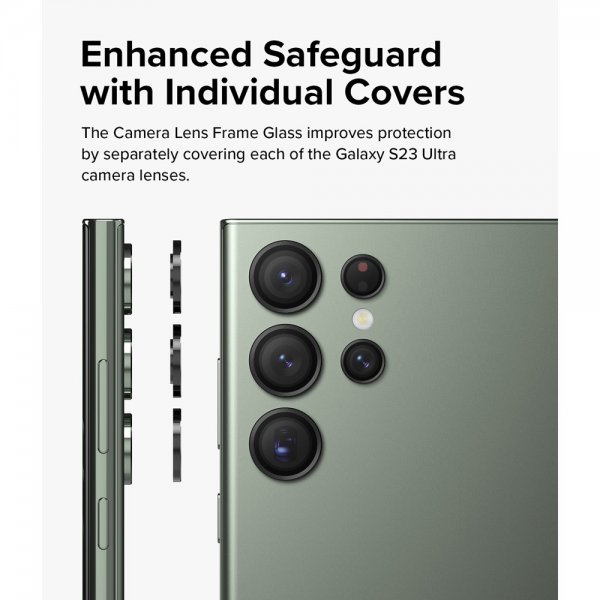 Ringke Samsung Galaxy S23 Ultra Kamerabeskytter Camera Lens Frame Svart