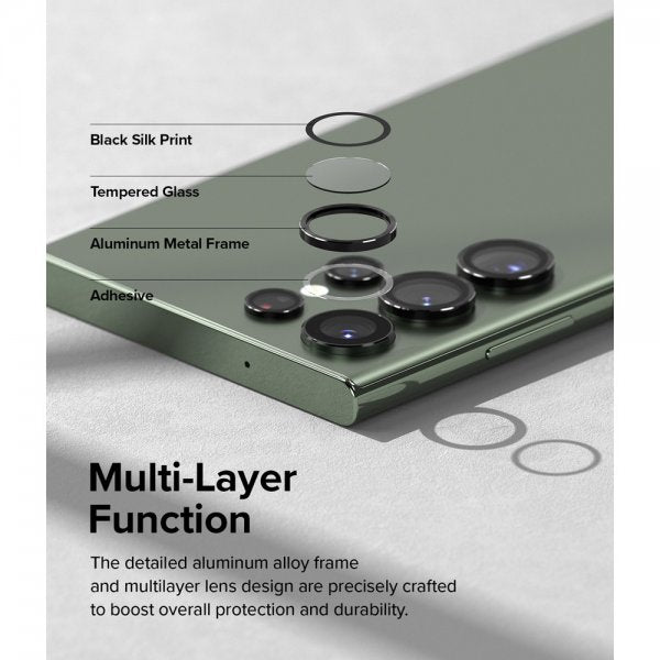 Ringke Samsung Galaxy S23 Ultra Kamerabeskytter Camera Lens Frame Svart