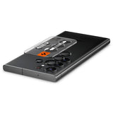 Spigen Samsung Galaxy S23 Ultra Kamerabeskytter GLAS.tR EZ Fit Optik Pro Svart 2-pack