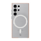 Rvelon Samsung Galaxy S23 Ultra Deksel Korrugerte MagSafe Oransje