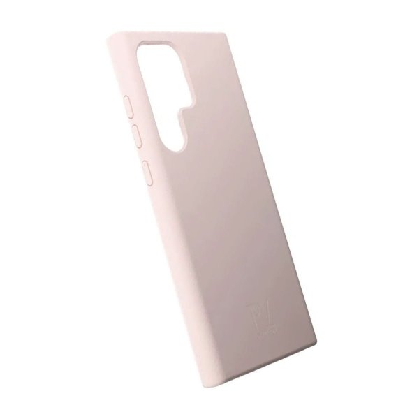 Rvelon Samsung Galaxy S23 Ultra Deksel Silikon Sandrosa