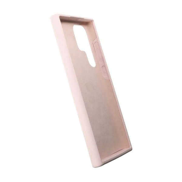 Rvelon Samsung Galaxy S23 Ultra Deksel Silikon Sandrosa