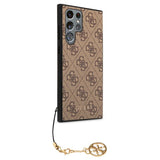 Guess Samsung Galaxy S23 Ultra Deksel 4G Charms Brun