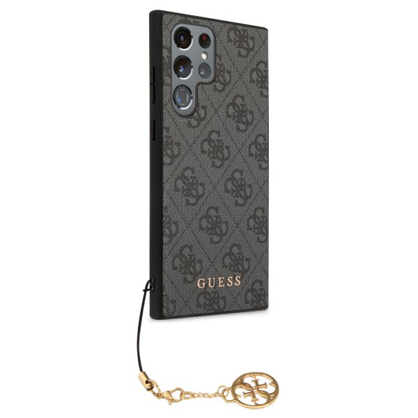 Guess Samsung Galaxy S23 Ultra Deksel 4G Charms Grå