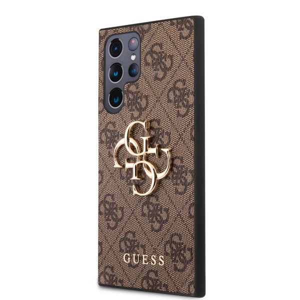 Guess Samsung Galaxy S23 Ultra Deksel 4G Logo Brun