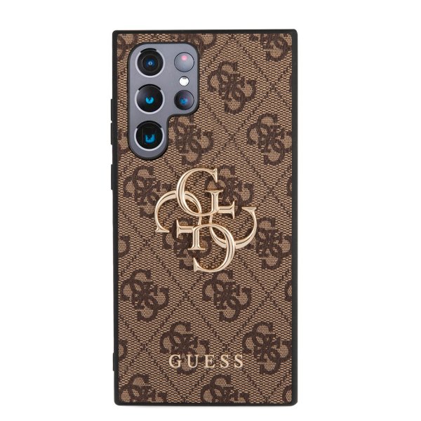Guess Samsung Galaxy S23 Ultra Deksel 4G Logo Brun
