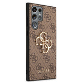 Guess Samsung Galaxy S23 Ultra Deksel 4G Logo Brun