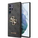 Guess Samsung Galaxy S23 Ultra Deksel 4G Logo Grå