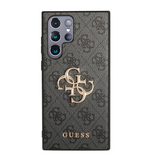 Guess Samsung Galaxy S23 Ultra Deksel 4G Logo Grå