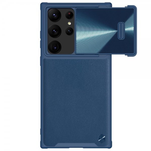 Nillkin Samsung Galaxy S23 Ultra Deksel CamShield Leather Blå