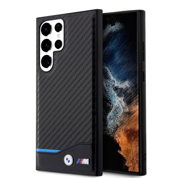 BMW Samsung Galaxy S23 Ultra Deksel Carbon & Stripe Svart