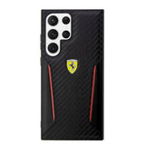 Ferrari Samsung Galaxy S23 Ultra Deksel Carbon & Stripe Svart