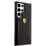 Ferrari Samsung Galaxy S23 Ultra Deksel Carbon & Stripe Svart