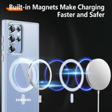 Samsung Galaxy S23 Ultra Deksel Farget Kant MagSafe Blå