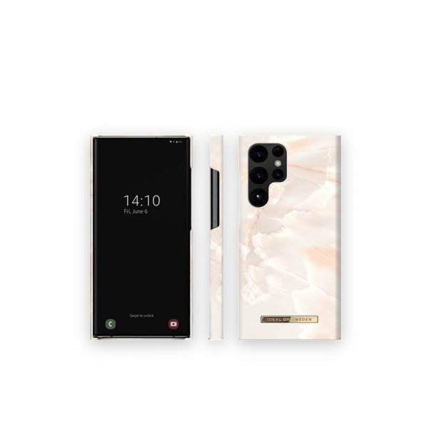 Ideal of Sweden Samsung Galaxy S23 Ultra Deksel Fashion Case Rose Pearl Marble