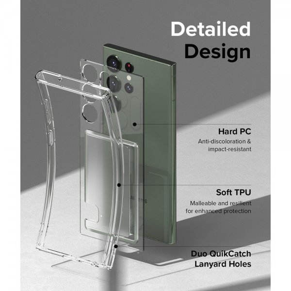 Ringke Samsung Galaxy S23 Ultra Deksel Fusion Card Clear