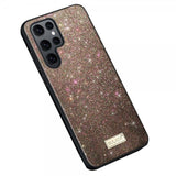 Sulada Samsung Galaxy S23 Ultra Deksel Glitter Rosegull