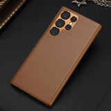 Dux Ducis Samsung Galaxy S23 Ultra Deksel Grit Series Brun