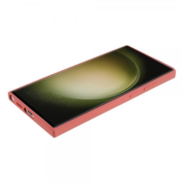 Samsung Galaxy S23 Ultra Deksel Gummiert Rød