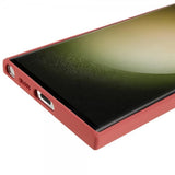 Samsung Galaxy S23 Ultra Deksel Gummiert Rød