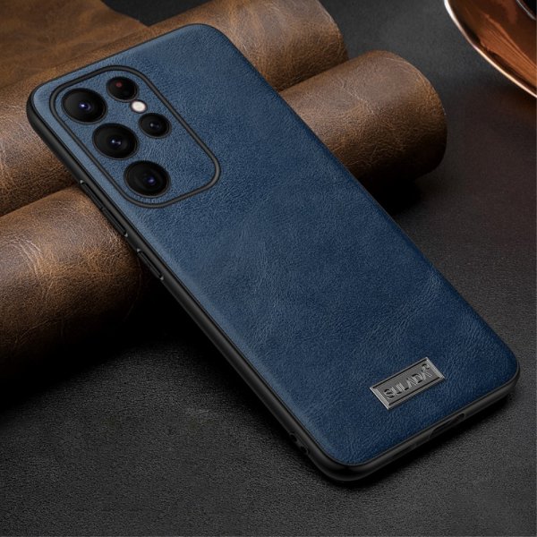 Sulada Samsung Galaxy S23 Ultra Deksel Skinntekstur Blå